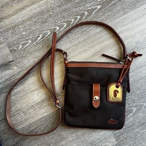 Dooney & Bourke Letter Carrier Crossbody Brown